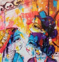 Janisar Ali, 12 x 14 Inch, Acrylic on Canvas, Figurative Painting,AC-JNA-026